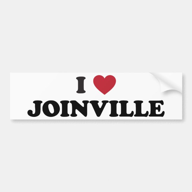 Jag älskar Joinville Brasilien Bildekal (Framsidan)