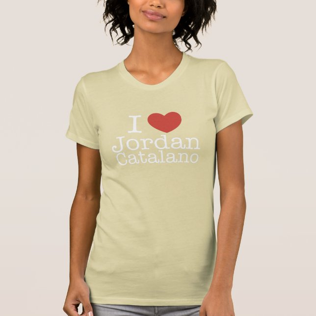 Jag älskar Jordanien Catalano T Shirt (Framsida)