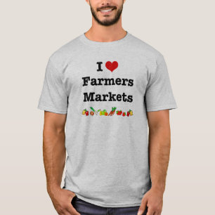 Jag älskar jordbrukarnas marknader t shirt