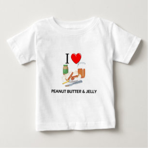 Jag älskar jordnötsmör & göra gelé av tee shirt