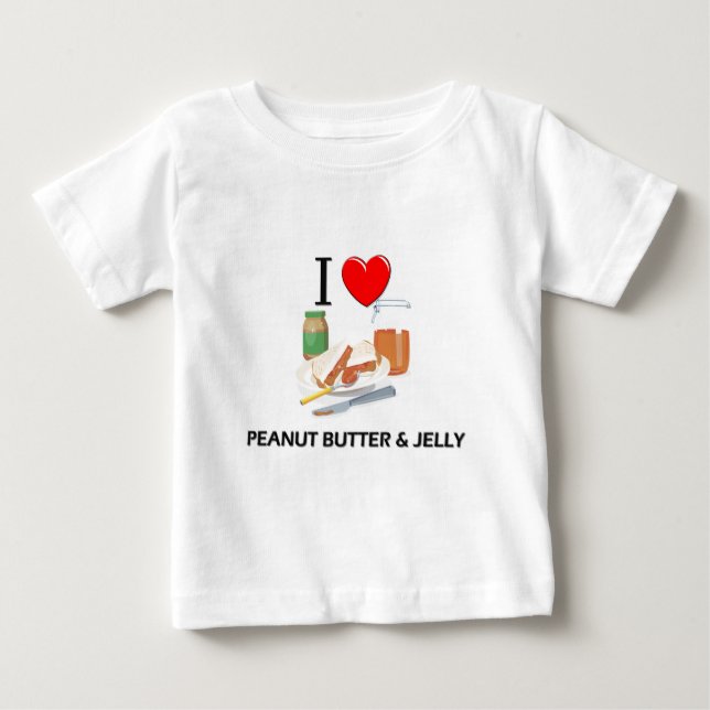 Jag älskar jordnötsmör & göra gelé av tee shirt (Framsida)