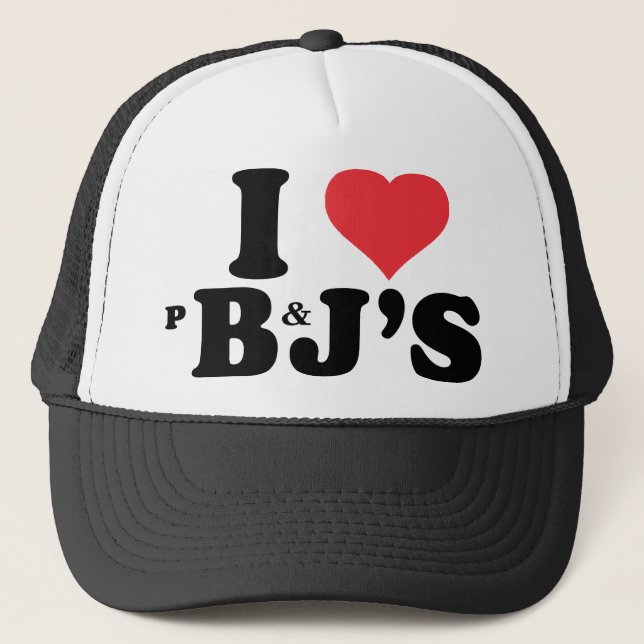 Jag älskar jordnötsmör och gelé skjorta keps (Framsida)