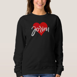 Jag älskar Jorien Förnamn Kärlek Hjärta T Shirt