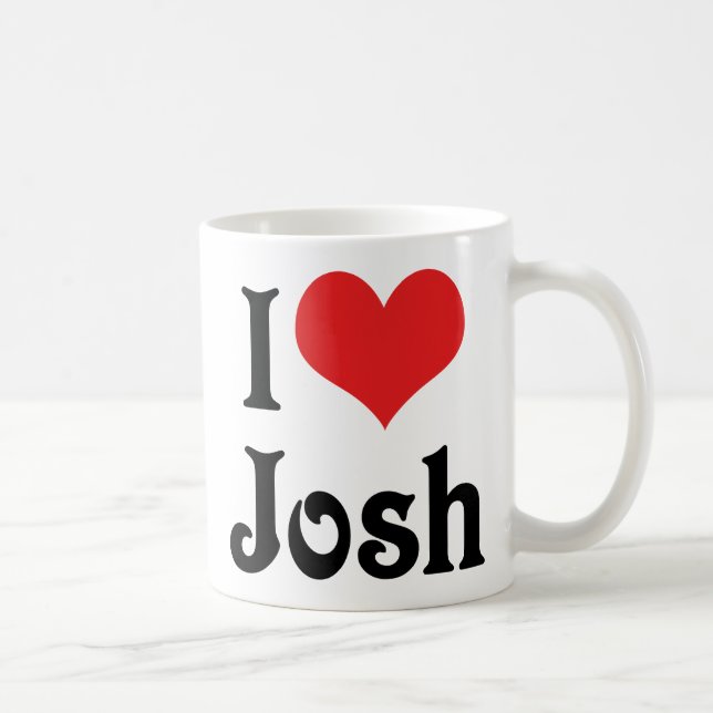 Jag älskar Josh Kaffemugg (Höger)