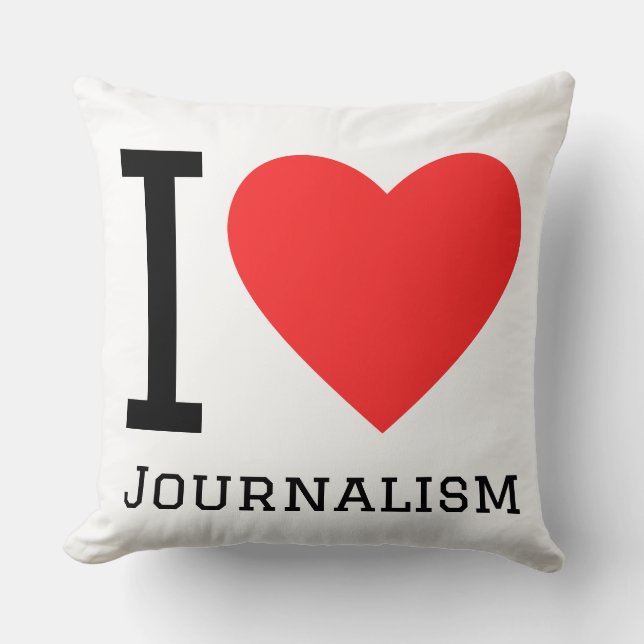 Jag älskar journalistik kudde (Framsida)