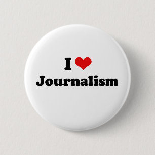 Jag älskar journalistiktshirten knapp