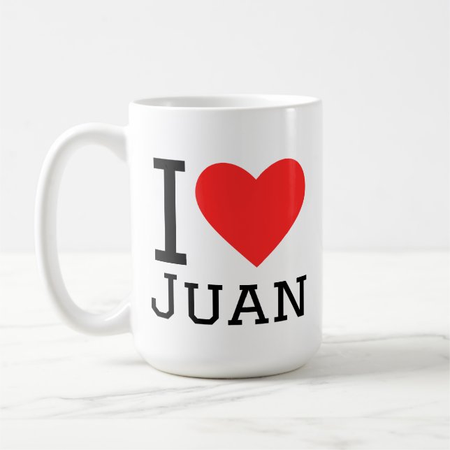 Jag älskar Juan  Kaffemugg (Vänster)