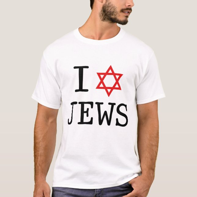 Jag älskar judar t shirt (Framsida)