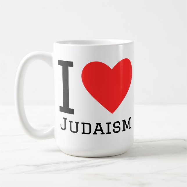 Jag älskar judendom  kaffemugg (Vänster)