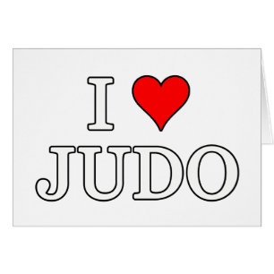 Jag älskar judo hälsningskort