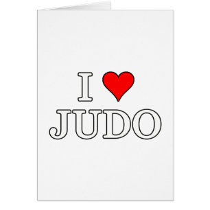 Jag älskar judo hälsningskort