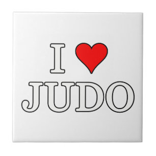 Jag älskar judo kakelplatta