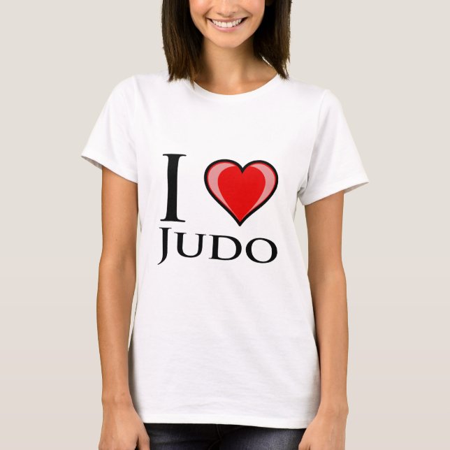 Jag älskar Judo T Shirt (Framsida)