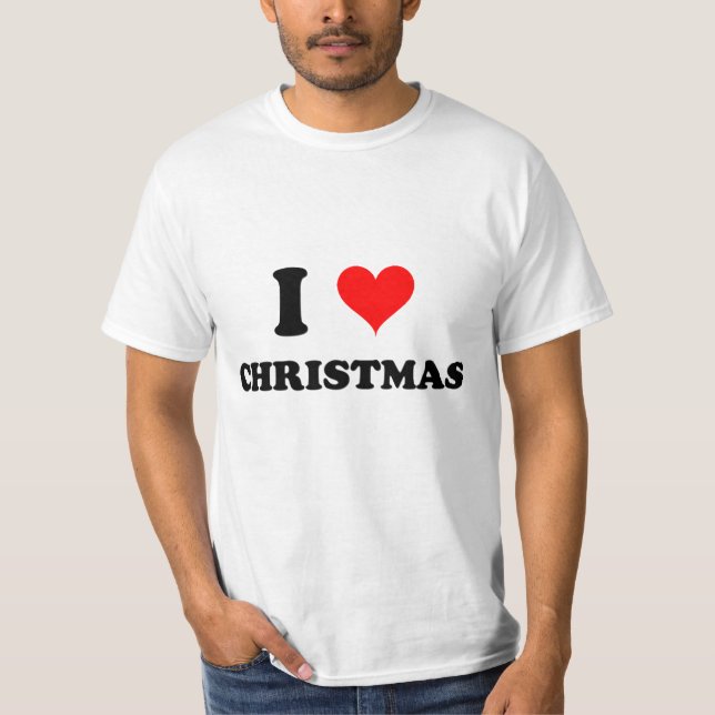 Jag älskar jul tee shirt (Framsida)