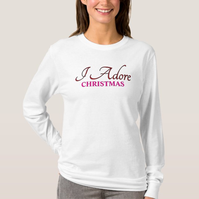 Jag älskar julen t shirt (Framsida)