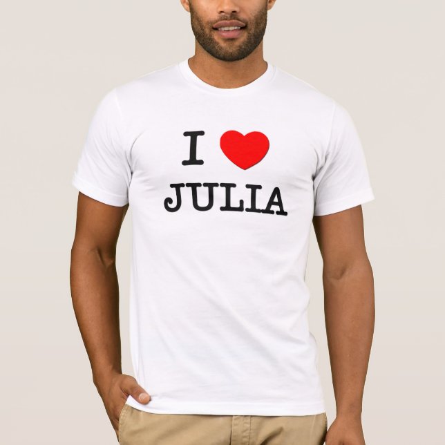 Jag älskar Julia Tee Shirt (Framsida)
