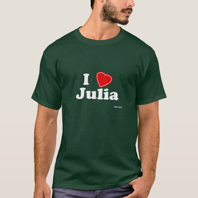 Jag älskar Julia Tee Shirt (Framsida)