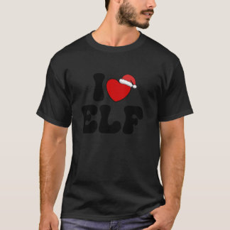 Jag älskar jultomten Hat Red Heart I Kärlek E T Shirt