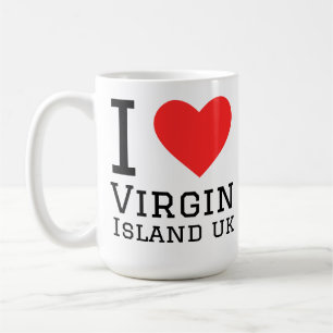 Jag älskar Jungfruöarna Storbritannien Kaffemugg