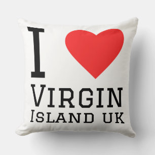 Jag älskar Jungfruöarna Storbritannien Kudde