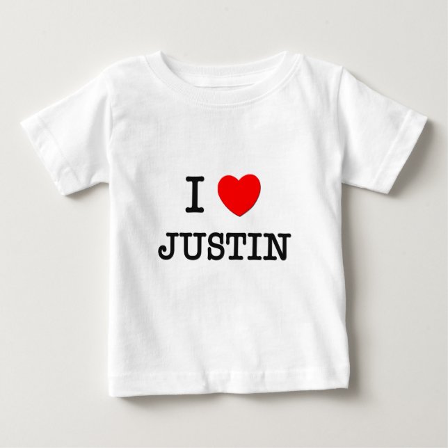 Jag älskar Justin Tröja (Framsida)