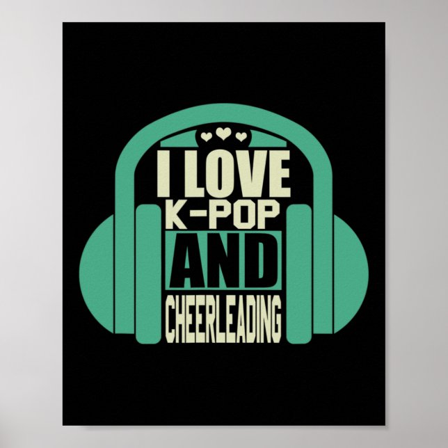 Jag älskar K-pop och Cheerleading  Poster (Framsidan)