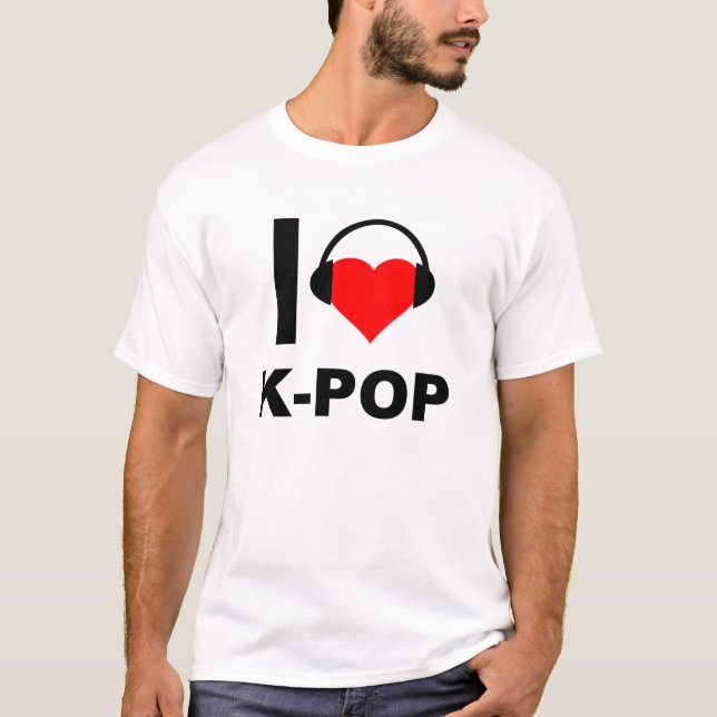Jag älskar K-Pop Rollig T-shirt (Framsida)