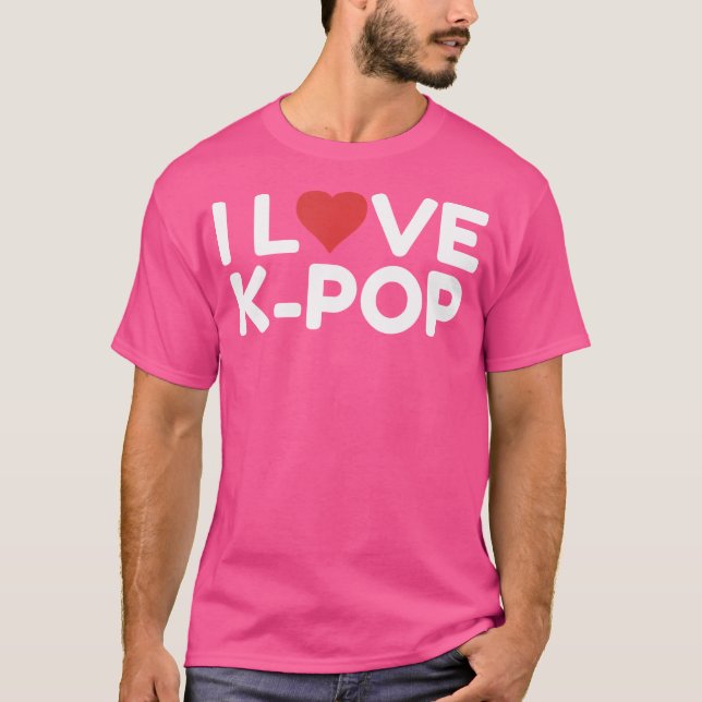 Jag älskar K-Pop T Shirt (Framsida)