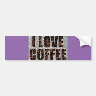Jag älskar kaffe bildekal