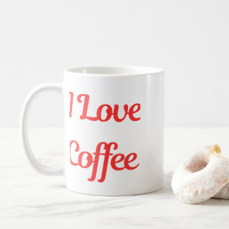 Jag älskar kaffe – Kaffeälskare design Kaffemugg