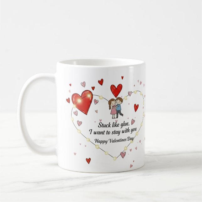 Jag älskar kaffe med dig kaffemugg (Vänster)