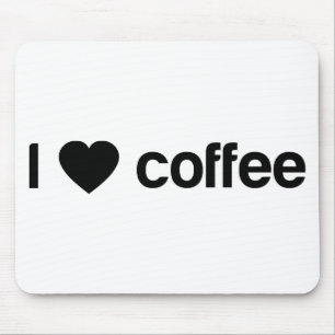 Jag älskar kaffe musmatta