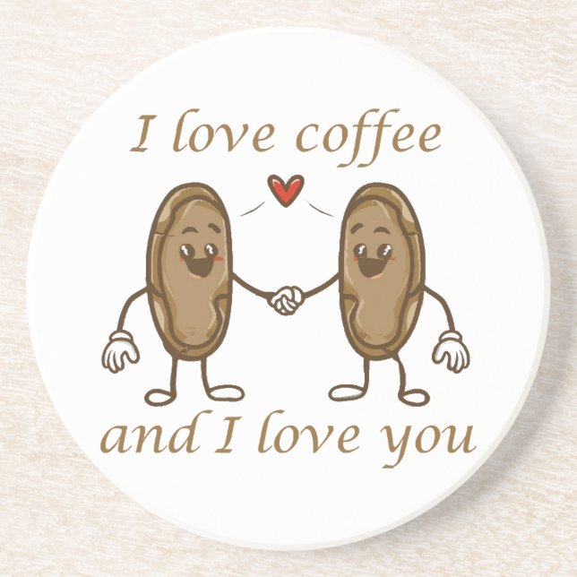 Jag älskar kaffe och jag älskar dig underlägg (Framsidan)