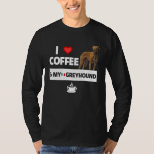 Jag älskar kaffe och min italienska mops hund mamm t shirt