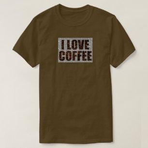 Jag älskar kaffe t shirt