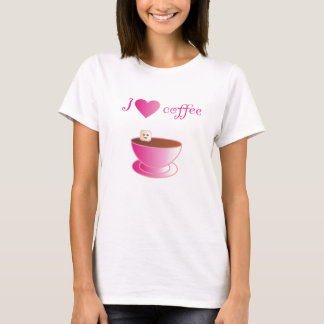 Jag älskar kaffe tee shirt