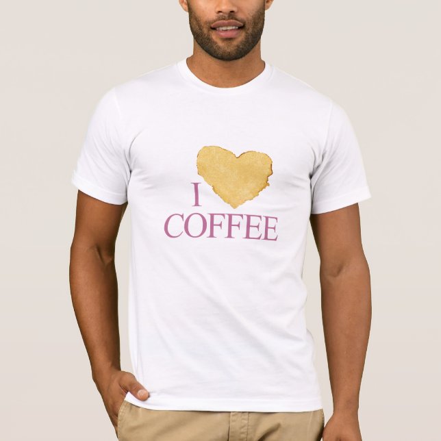 jag älskar kaffe tröja (Framsida)