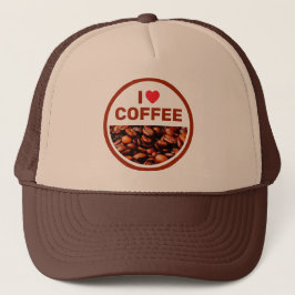 Jag älskar kaffe™ Truckerhatt Keps