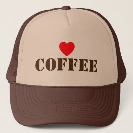 Jag älskar kaffe™ Truckerhatt Keps