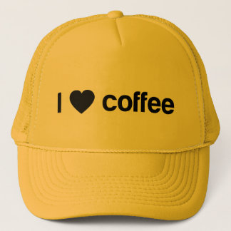 Jag älskar kaffe truckerkeps