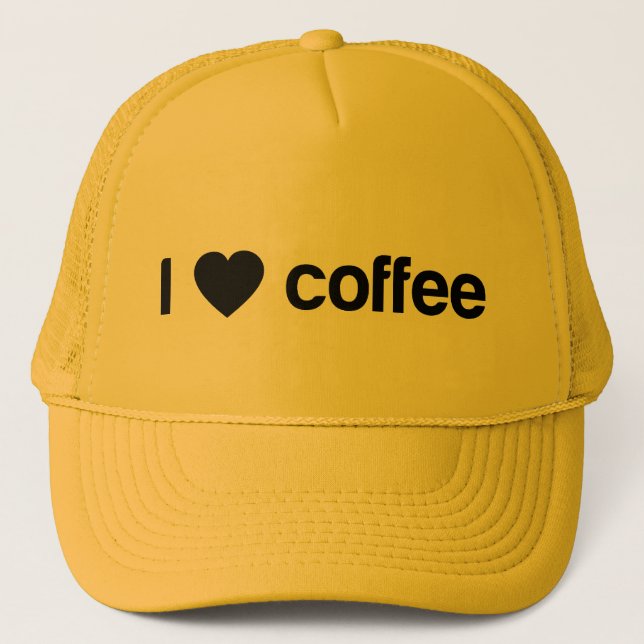 Jag älskar kaffe truckerkeps (Framsida)