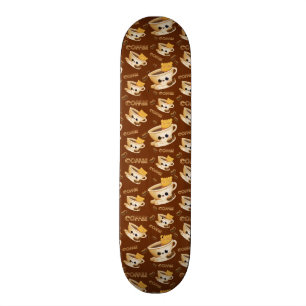 Jag älskar kaffemönster skateboard bräda 20 cm