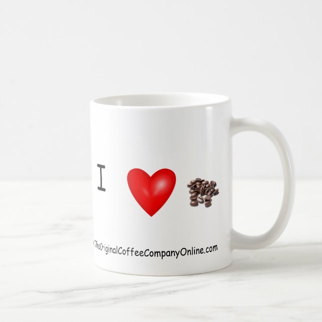 Jag älskar kaffemuggen kaffemugg (Höger)