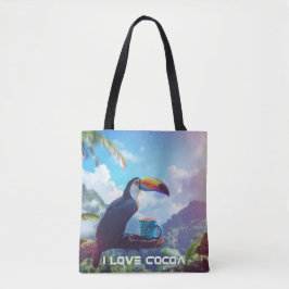 JAG ÄLSKAR KAKAO - TOUCAN TYGKASSE