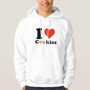 Jag älskar kakor hoodie