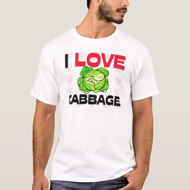 Jag älskar kål tee shirt (Framsida)