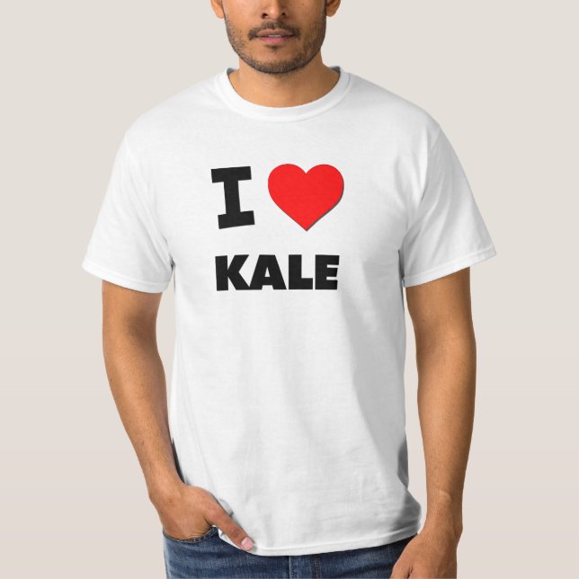 Jag älskar Kale T-shirt (Framsida)