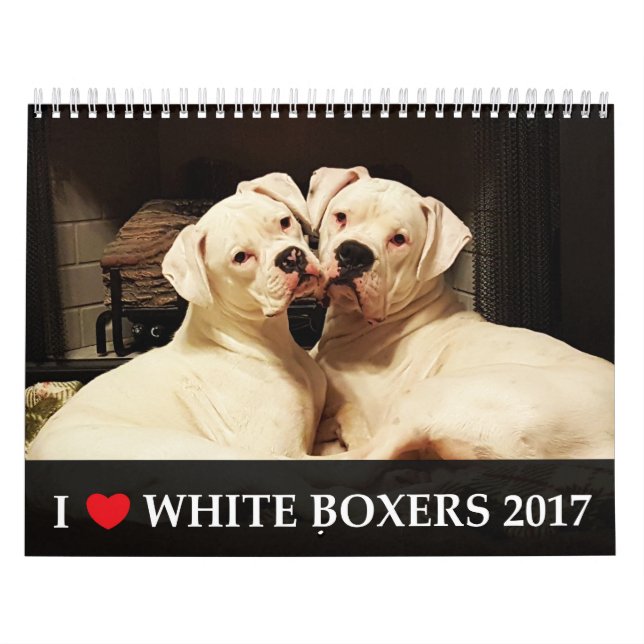 Jag älskar kalendern för vitboxare 2017 kalender (Omslag)