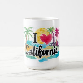 Jag älskar Kalifornien  Kaffemugg
