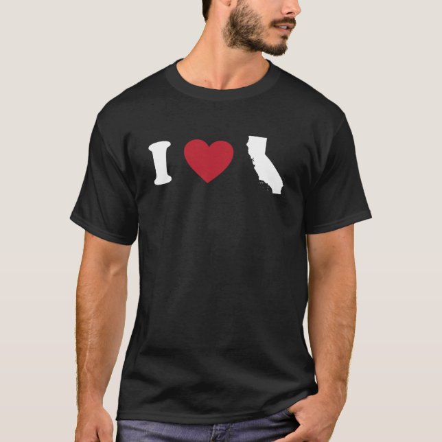 Jag älskar Kalifornien Tee (Framsida)